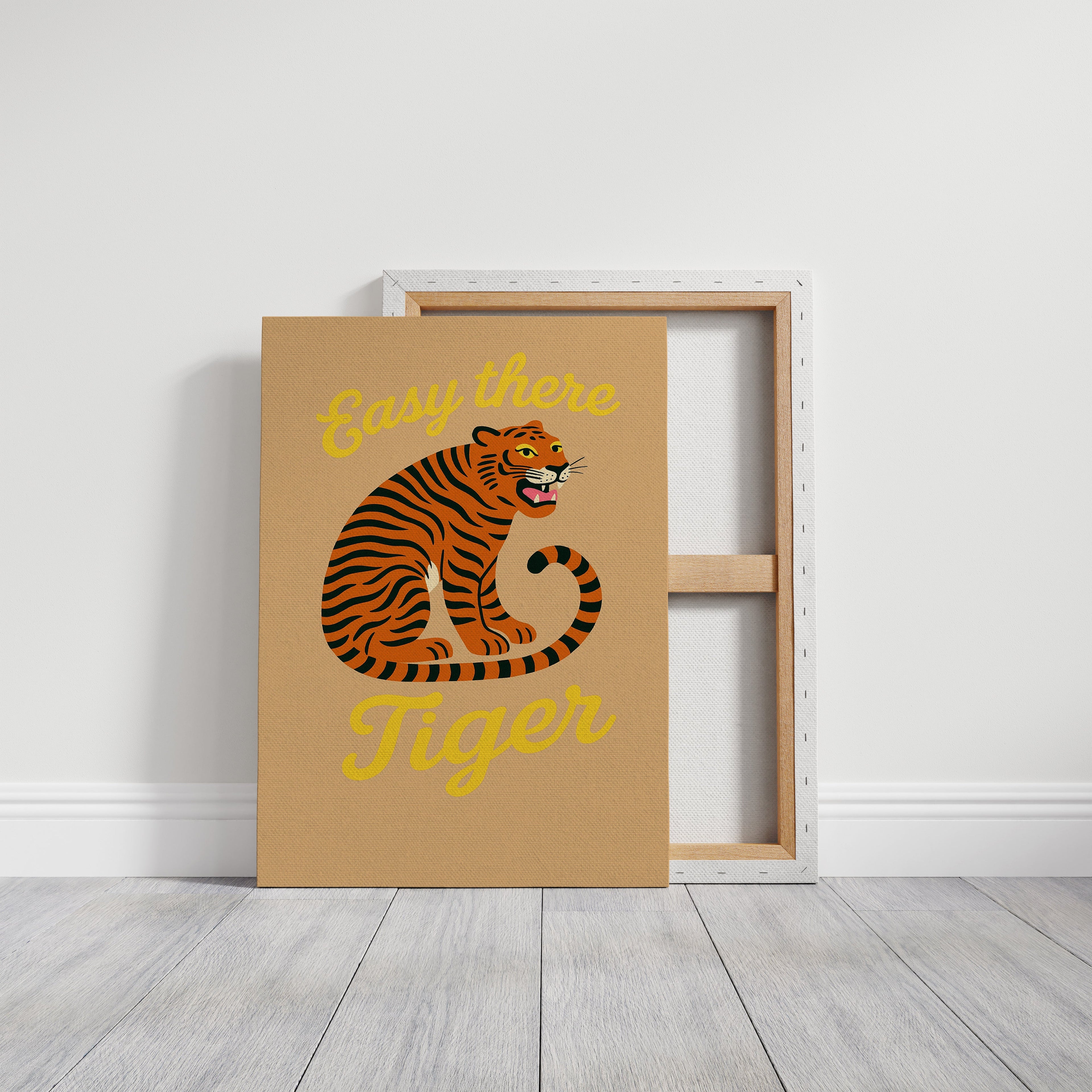 Easy There Tiger Retro Jungle Print