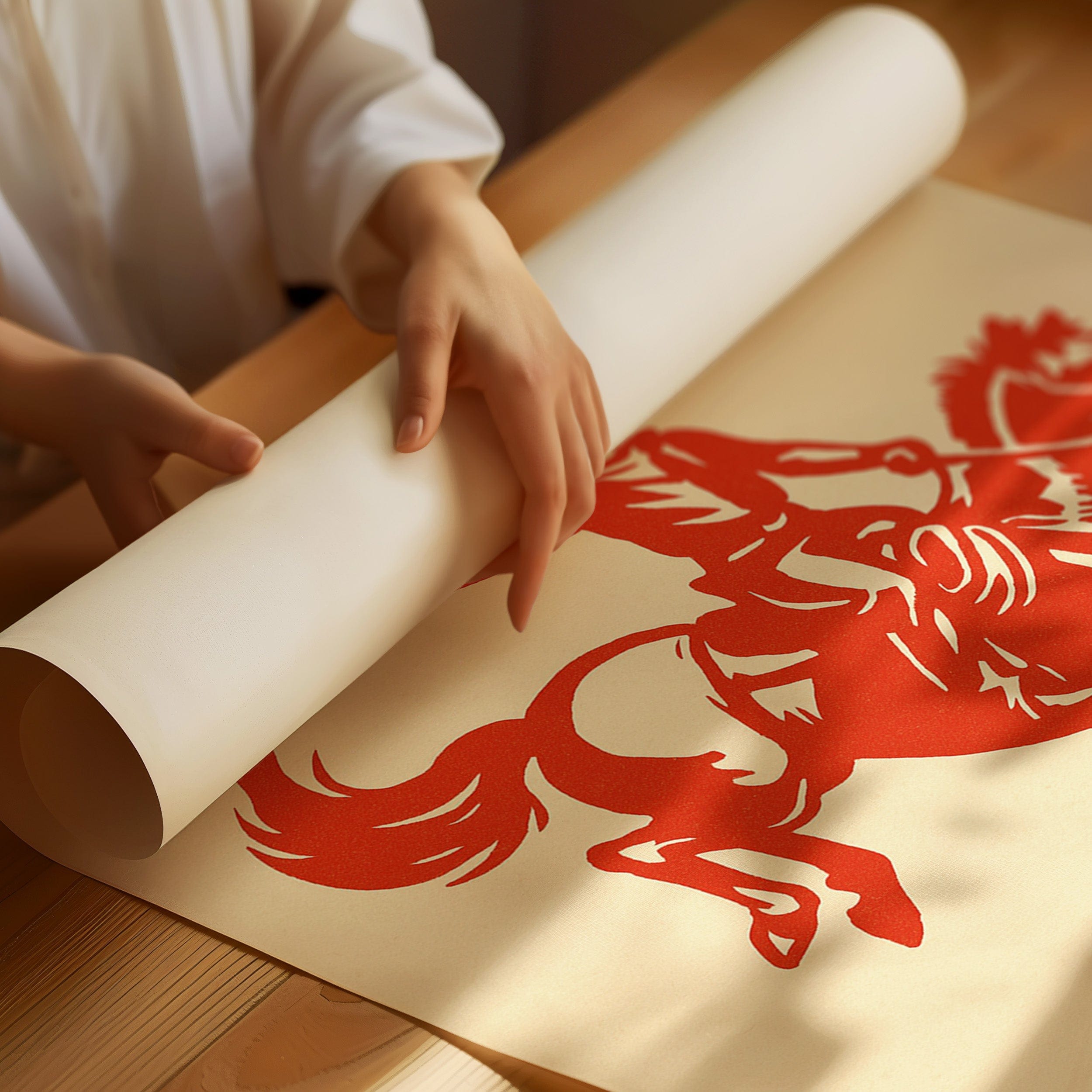 Retro Rodeo Cowboy Print