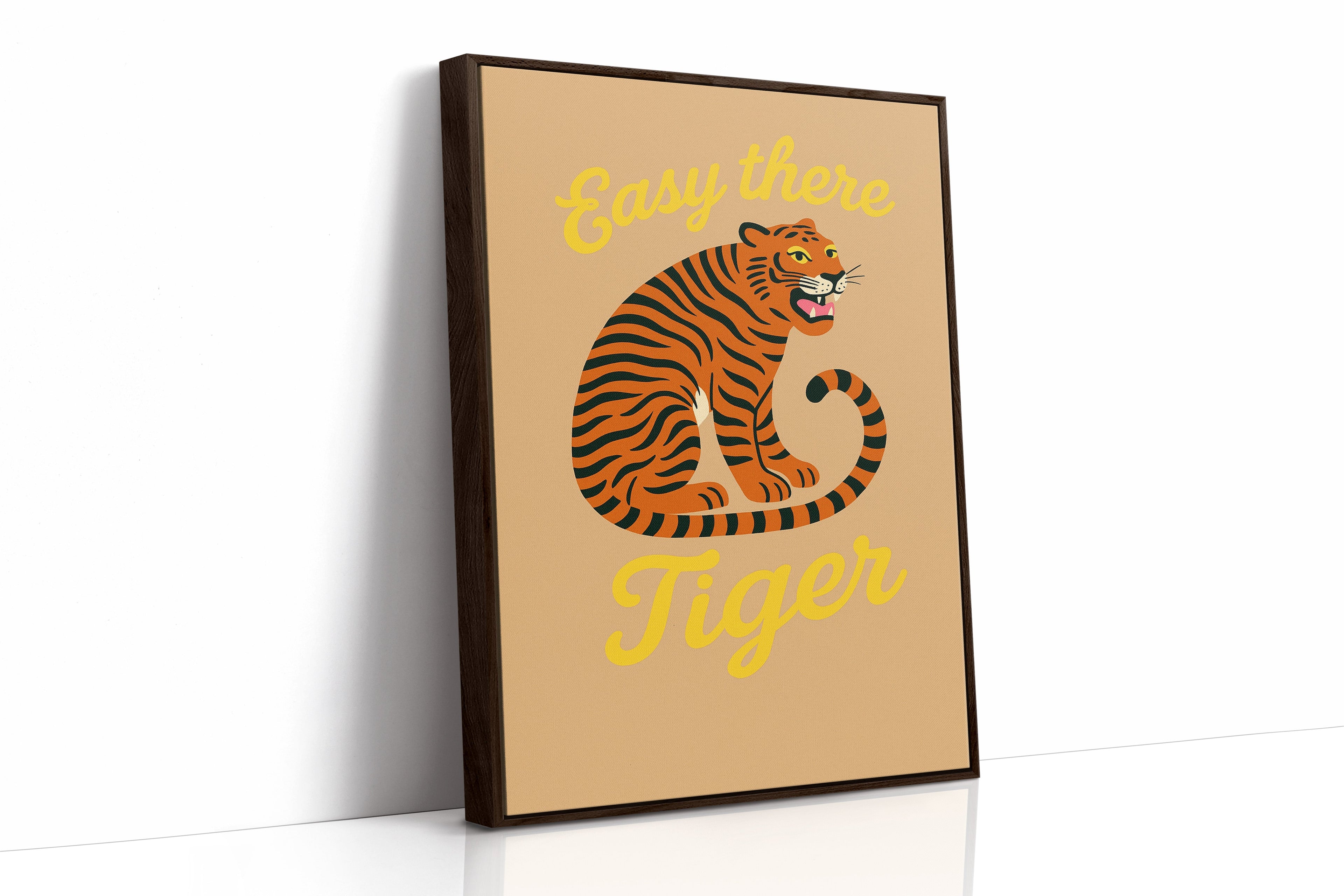 Easy There Tiger Retro Jungle Print