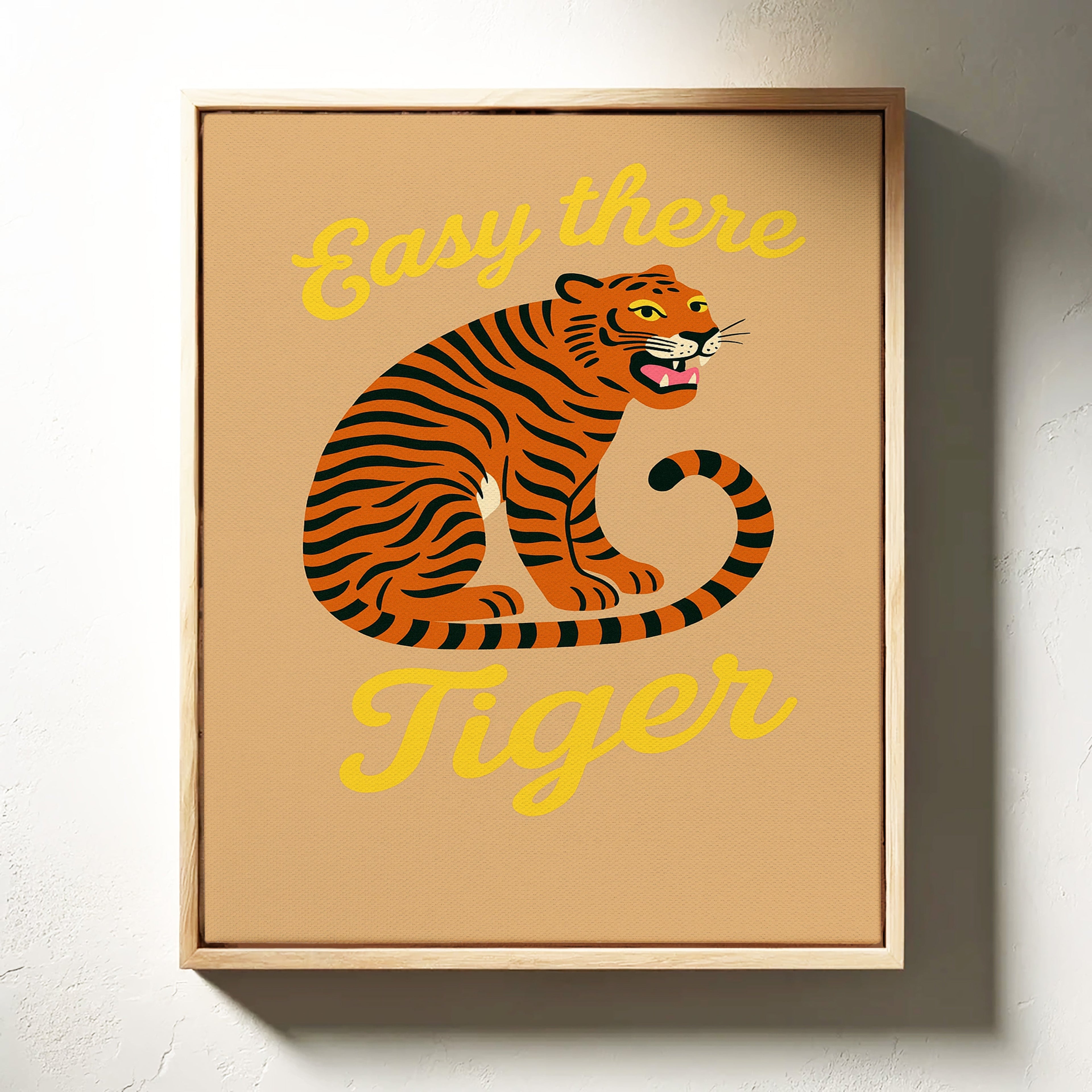 Easy There Tiger Retro Jungle Print
