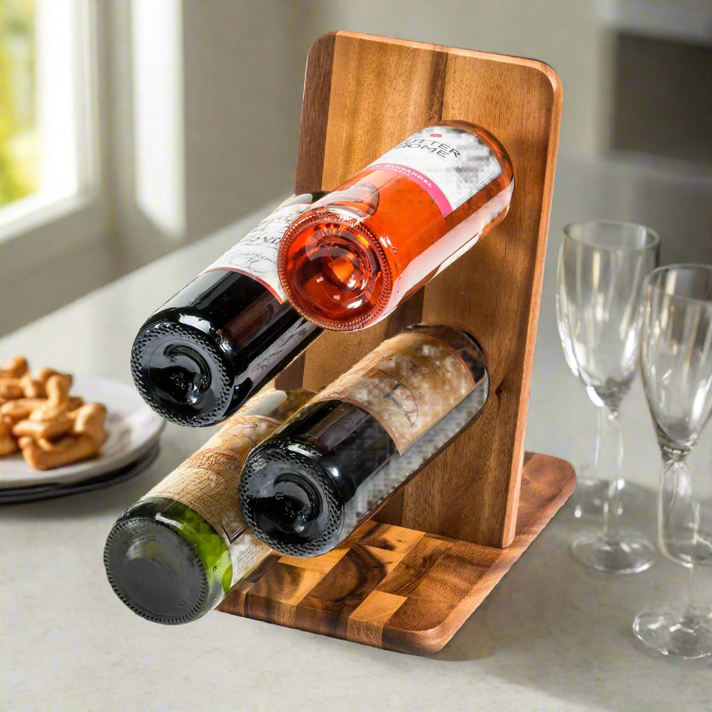 Floating Wine Bottle Holder - 4 Bottle