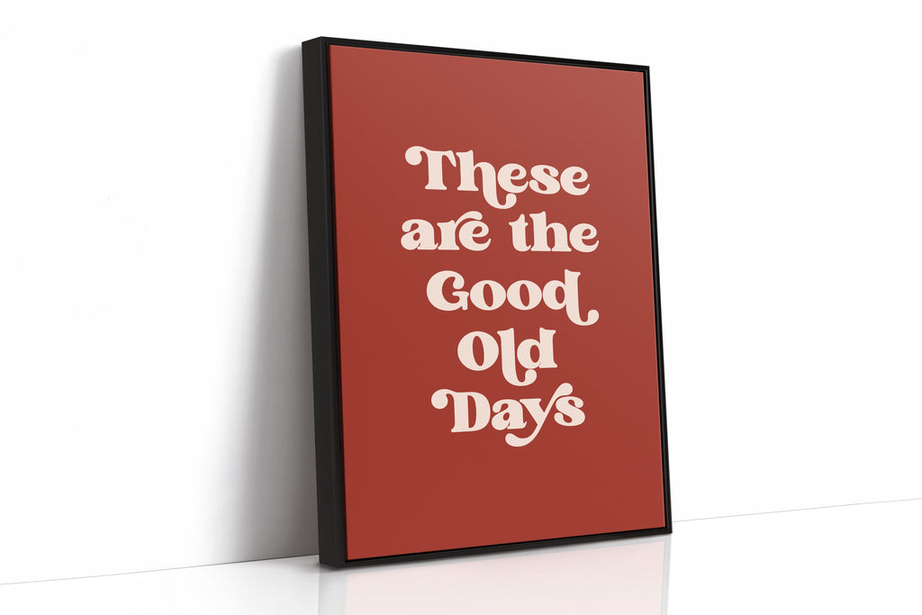 Retro Typography Art Print