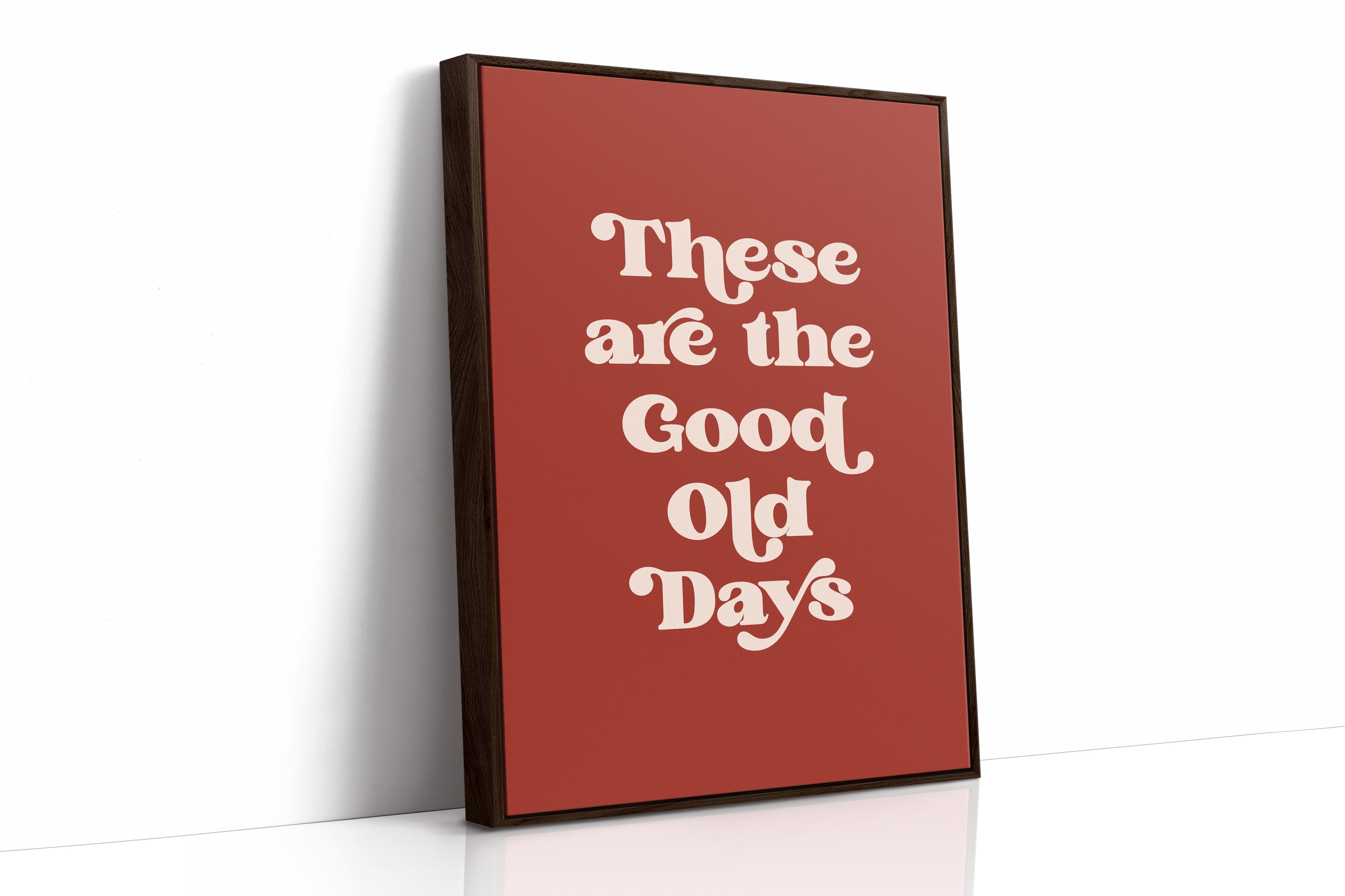 Retro Typography Art Print