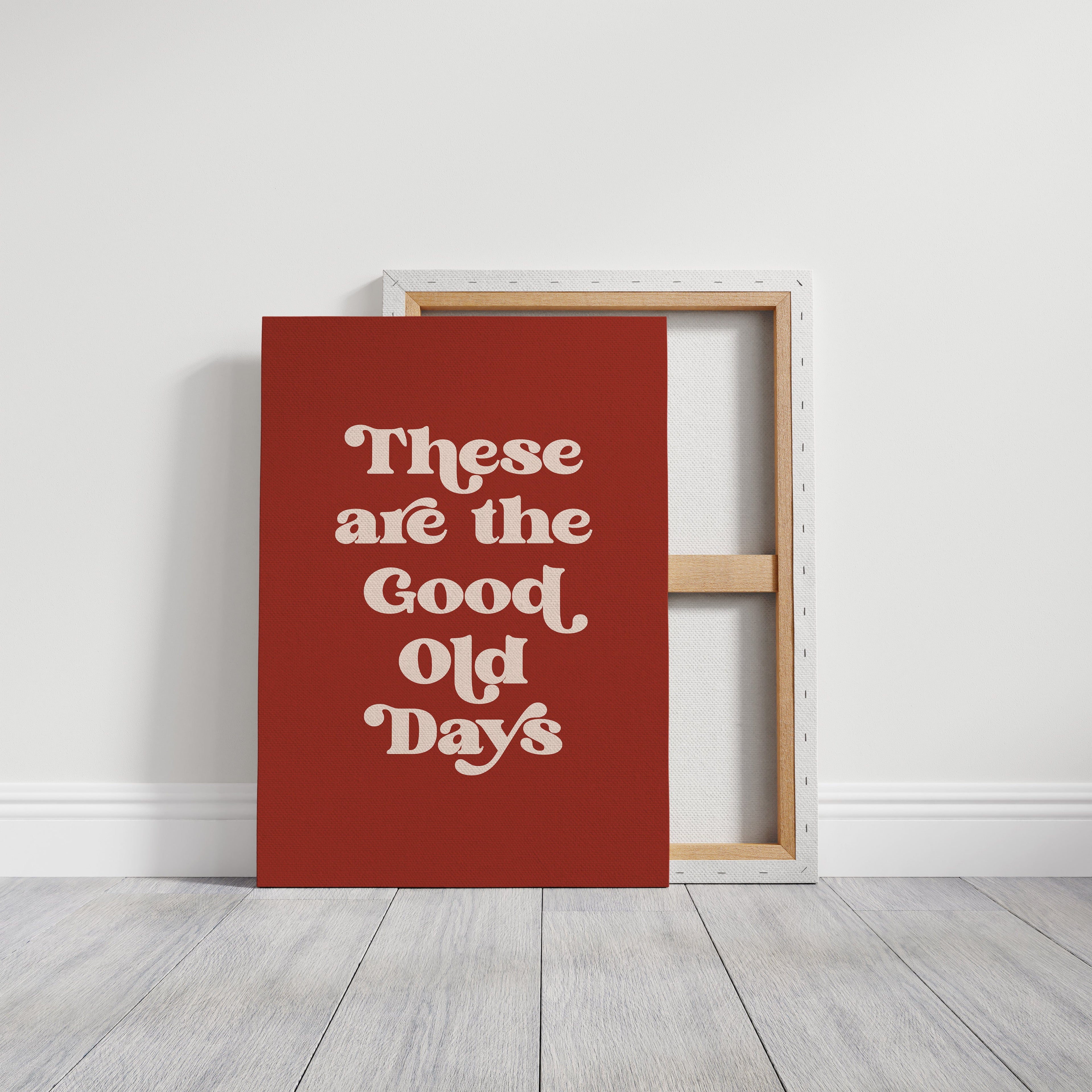 Retro Typography Art Print