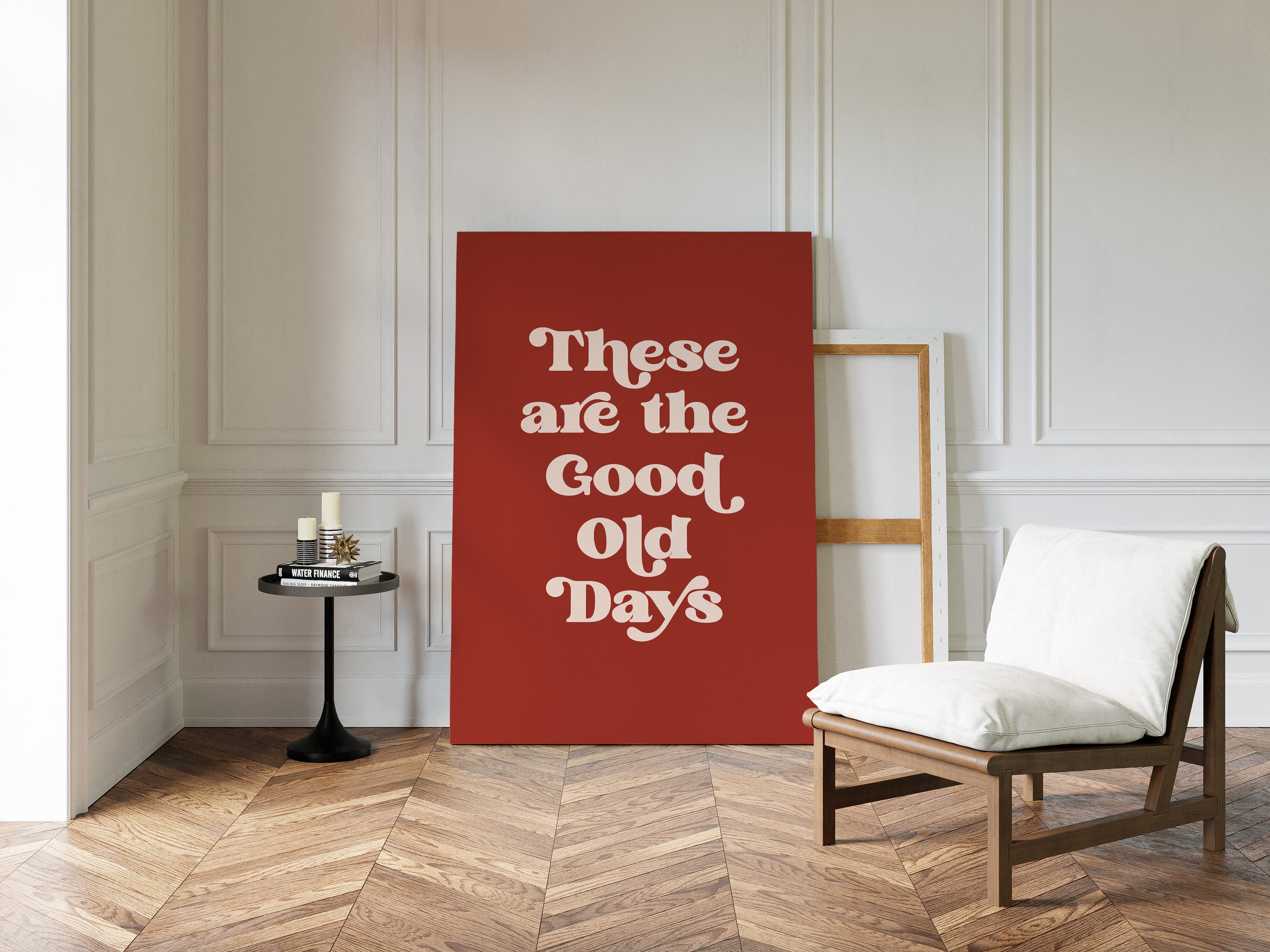Retro Typography Art Print