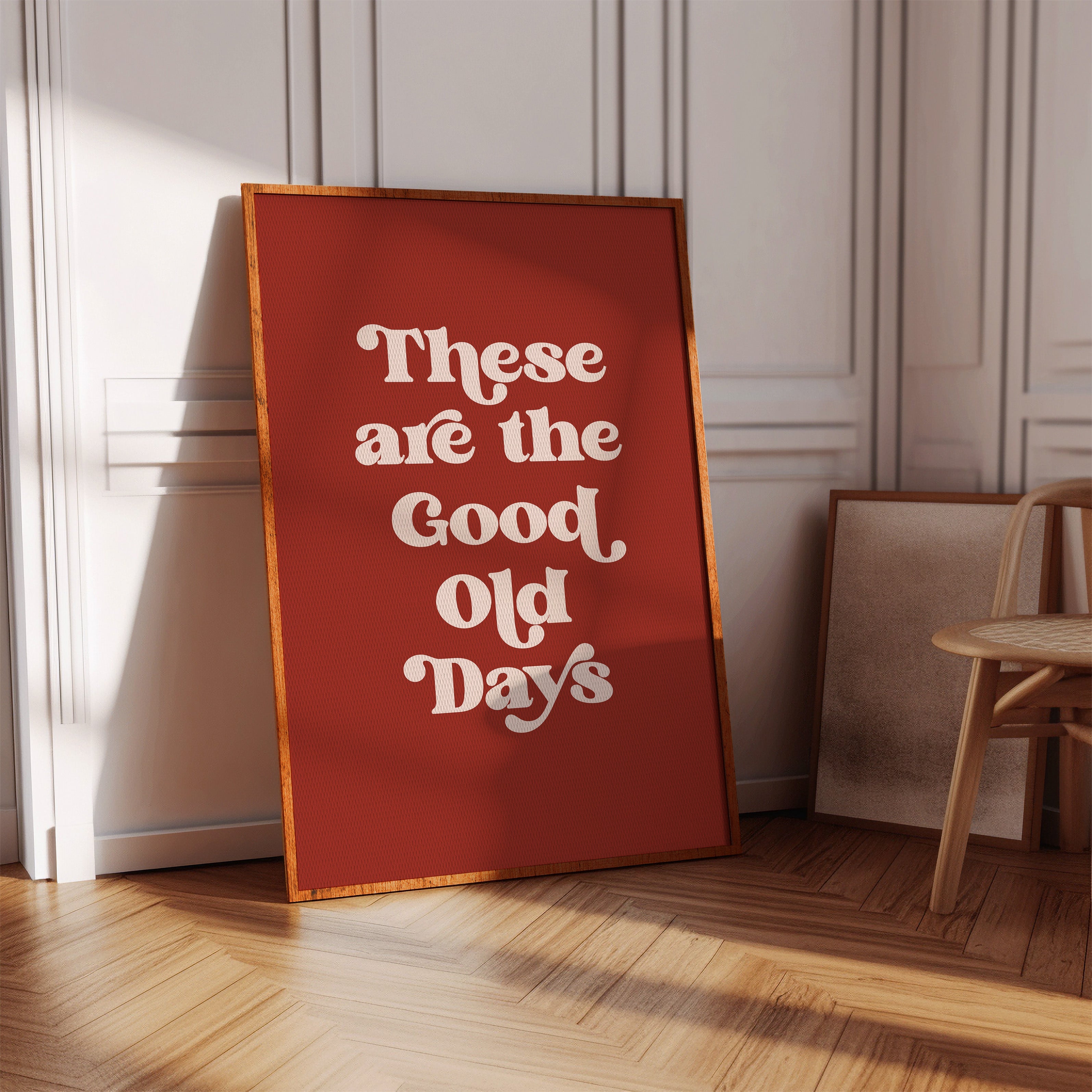 Retro Typography Art Print