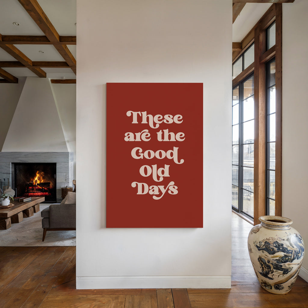 Retro Typography Art Print