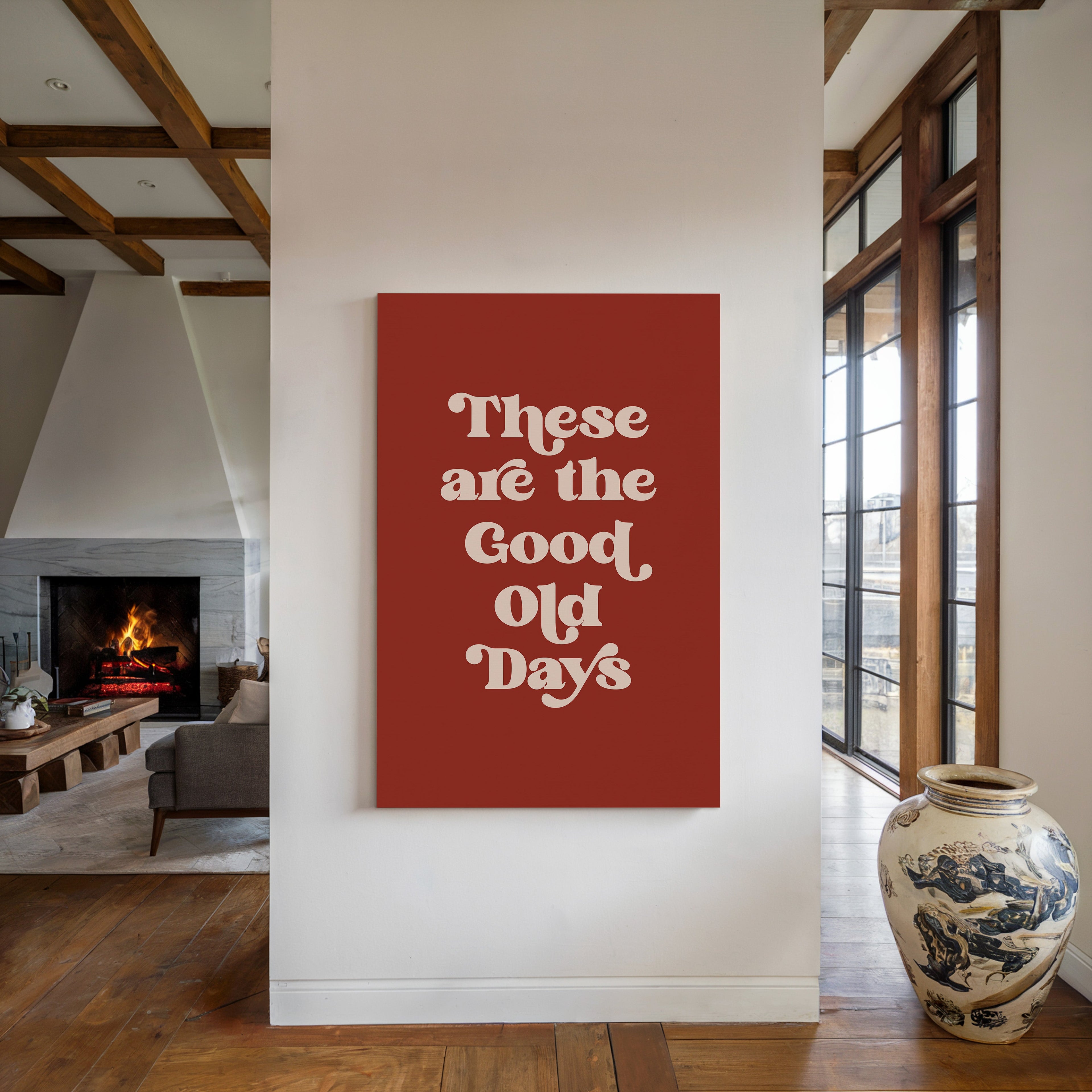 Retro Typography Art Print