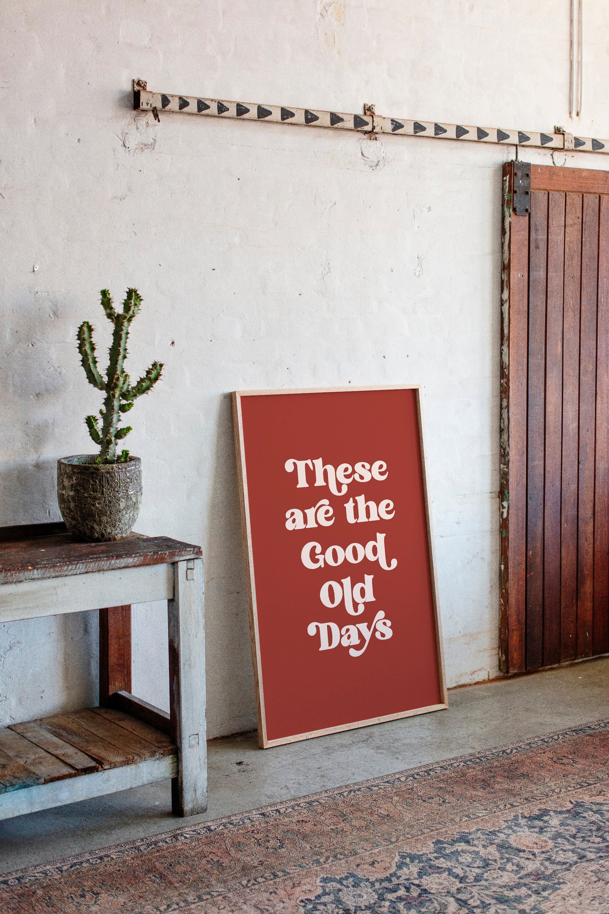 Retro Typography Art Print