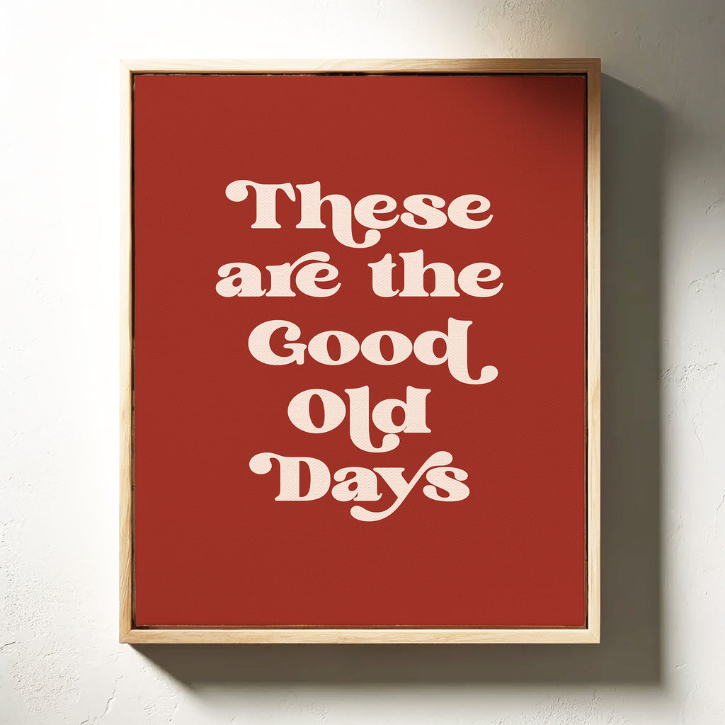 Retro Typography Art Print