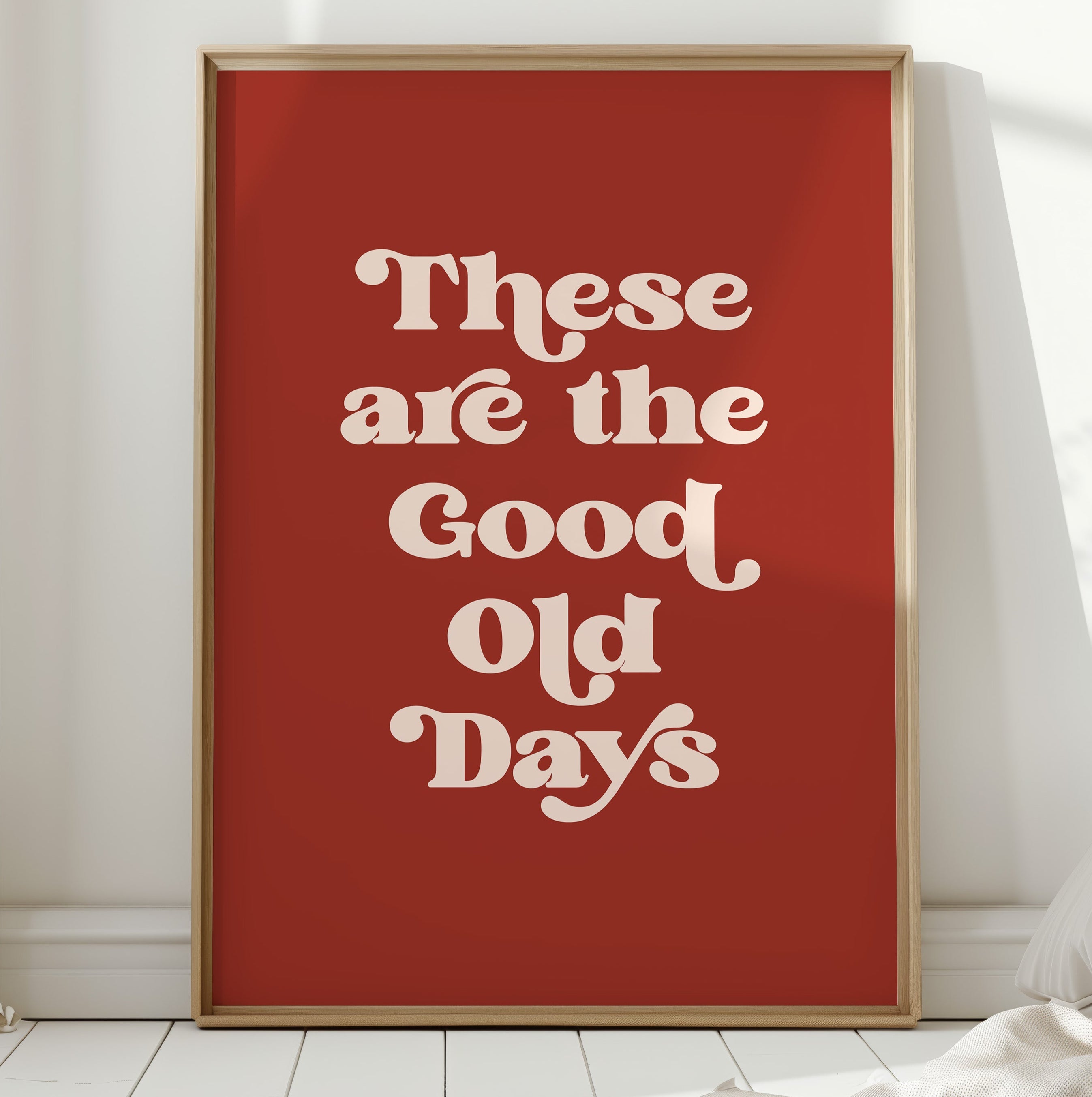 Retro Typography Art Print