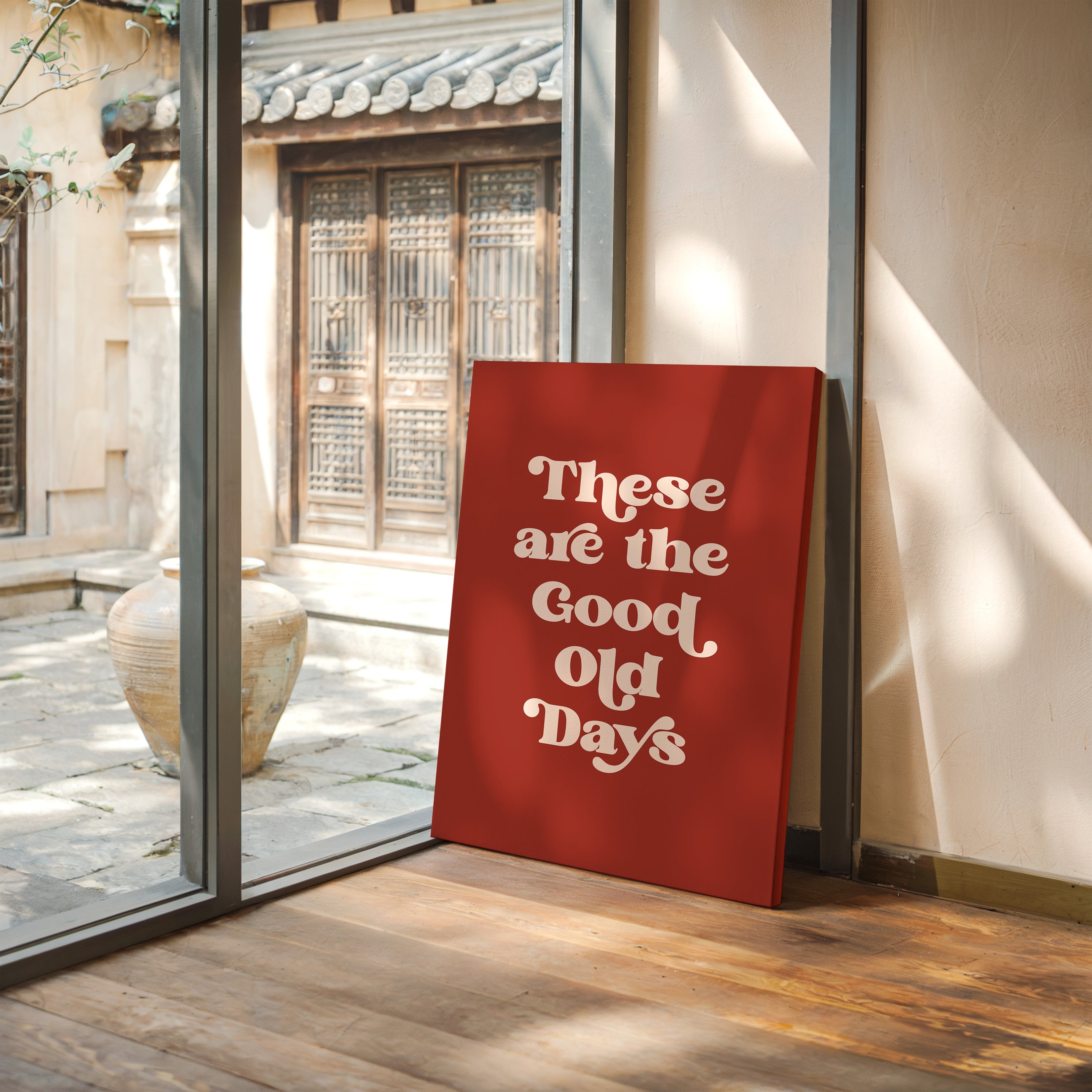 Retro Typography Art Print