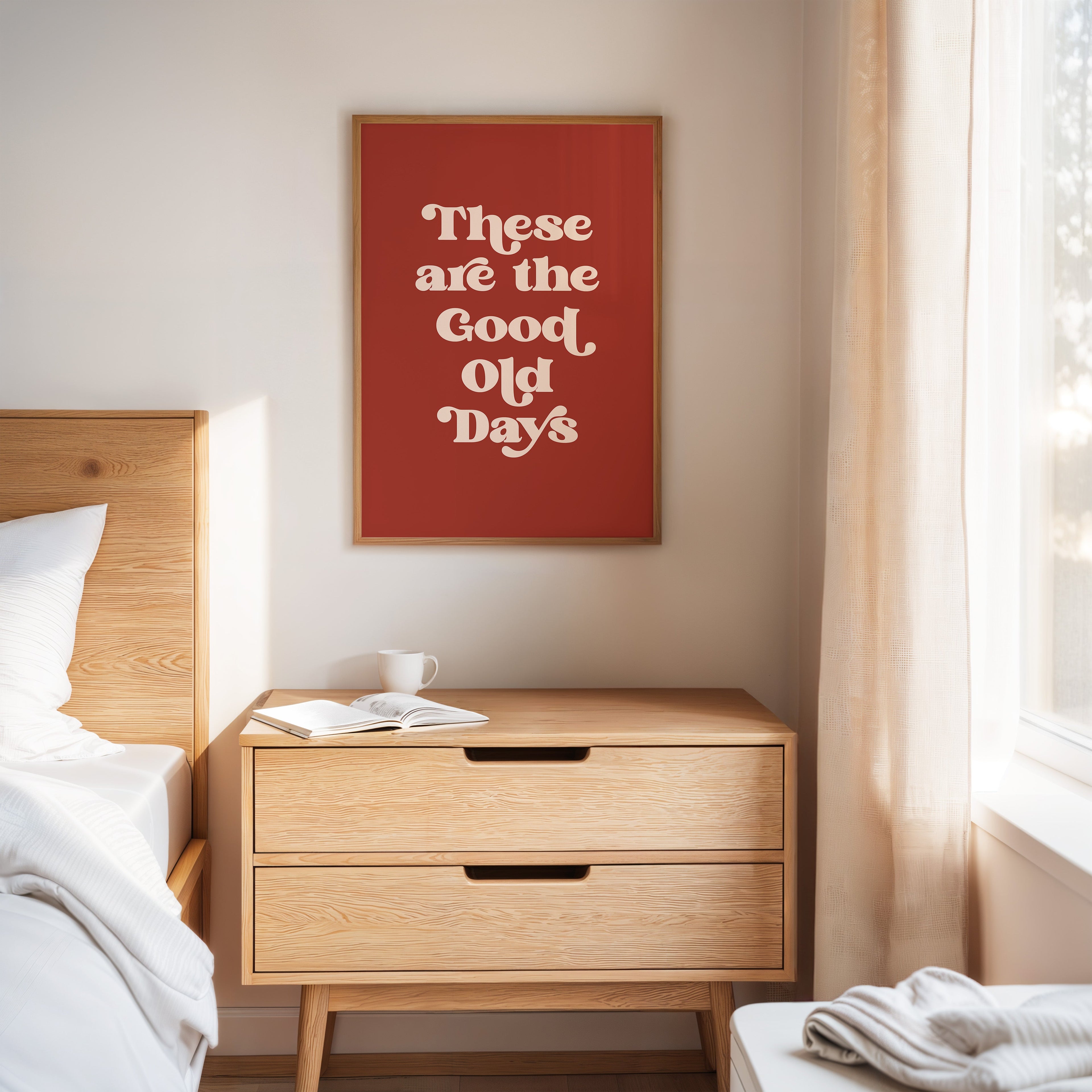 Retro Typography Art Print