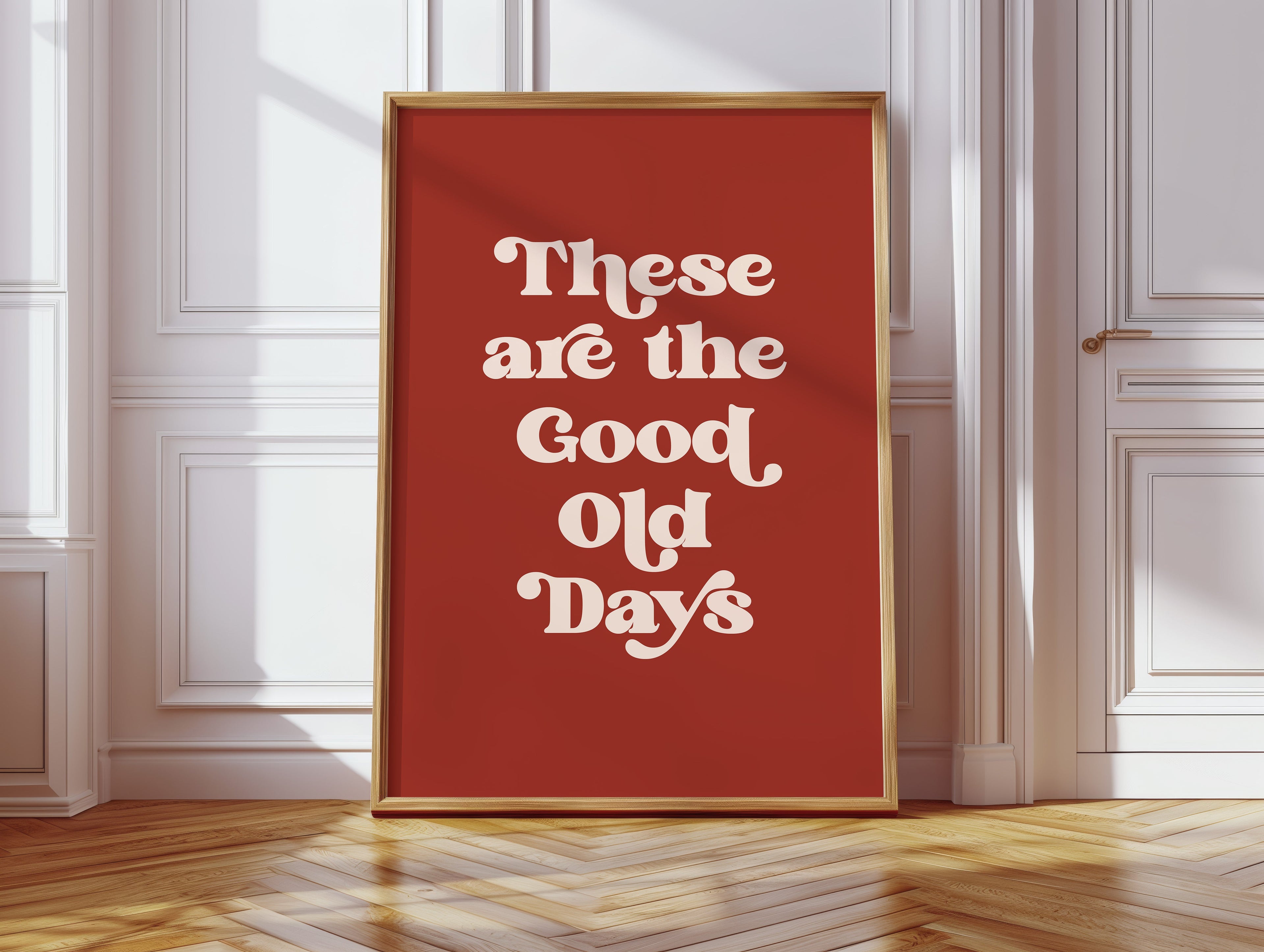 Retro Typography Art Print