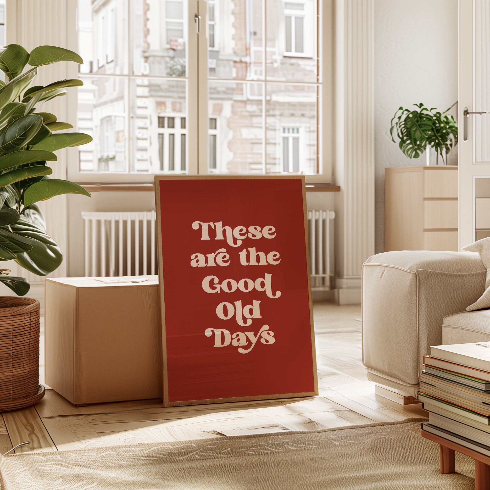 Retro Typography Art Print