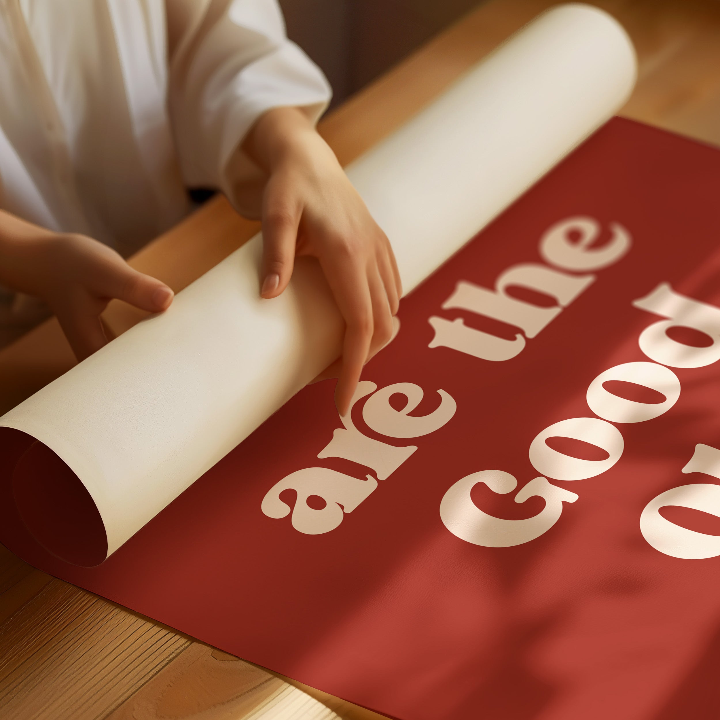 Retro Typography Art Print