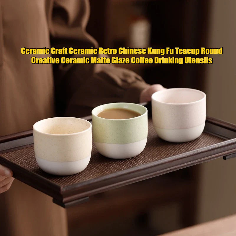 Craft Ceramic Retro Teacup Round