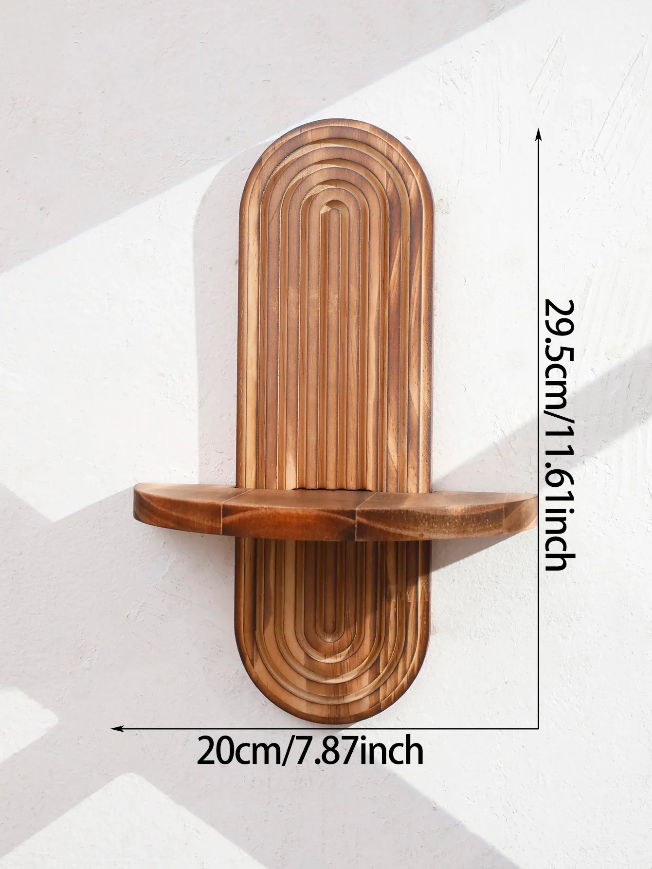 Boho Style Wooden Wall Shelves