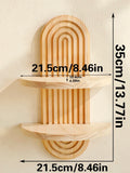 Boho Style Wooden Wall Shelves