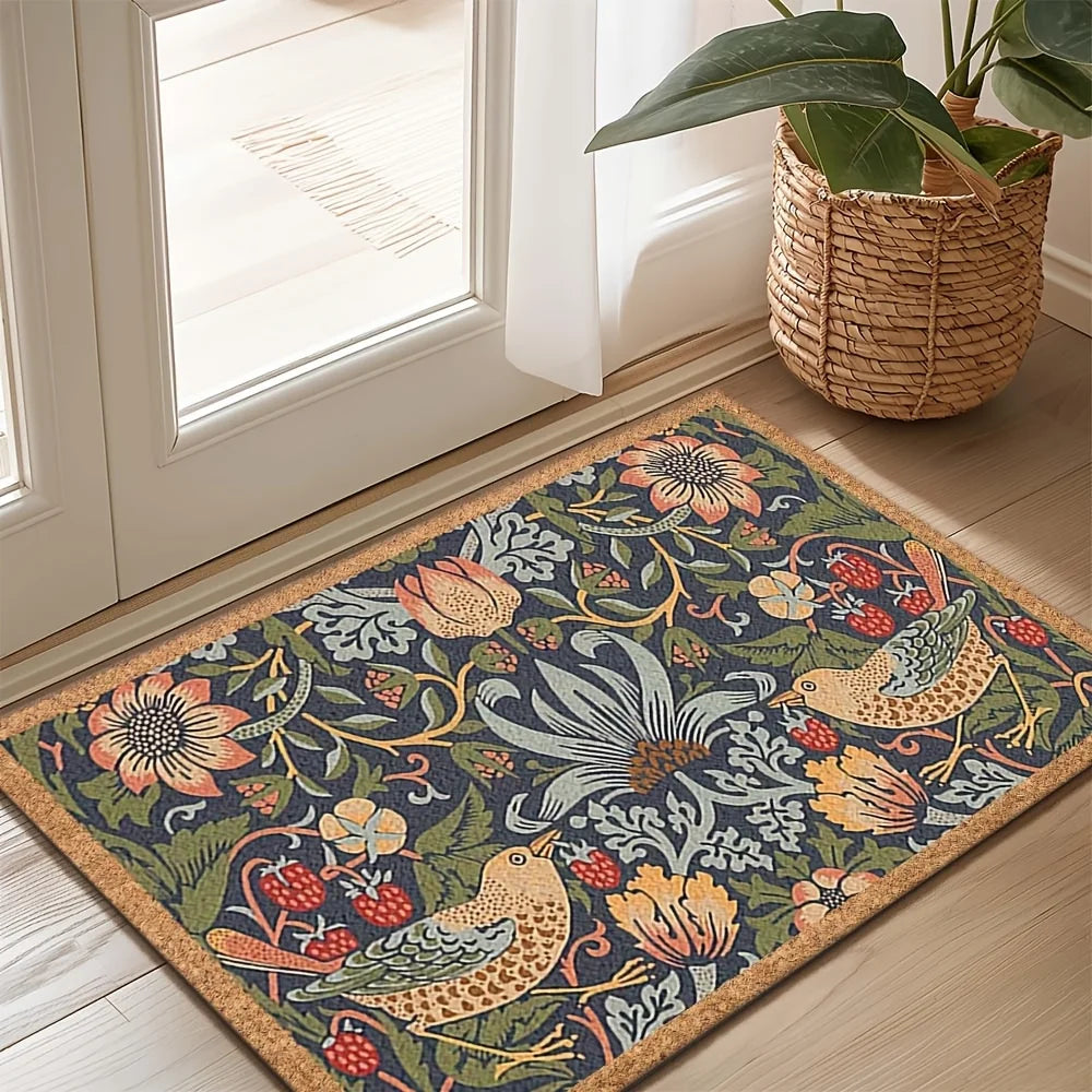 Premium Garden Pattern Welcome Mat