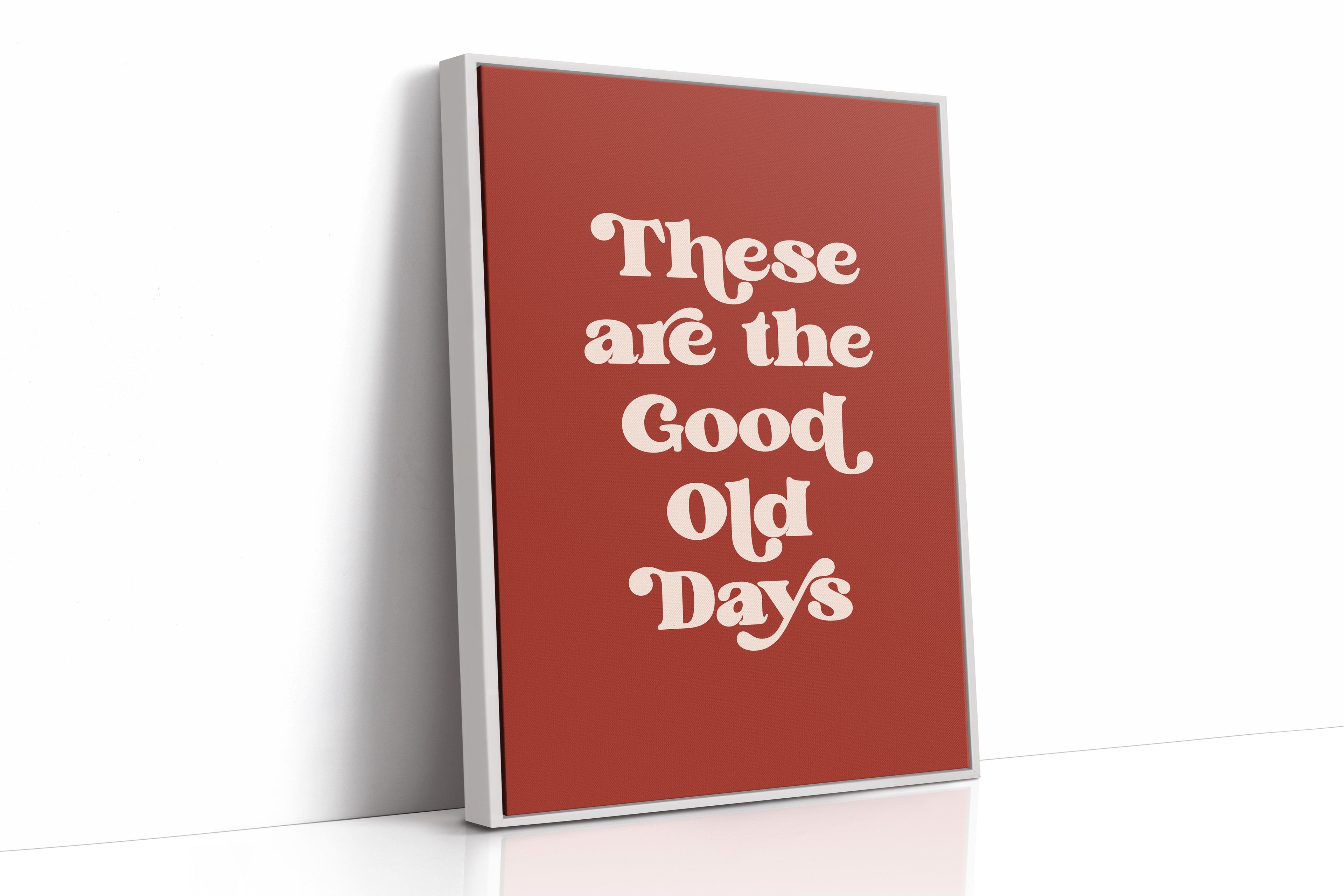 Retro Typography Art Print