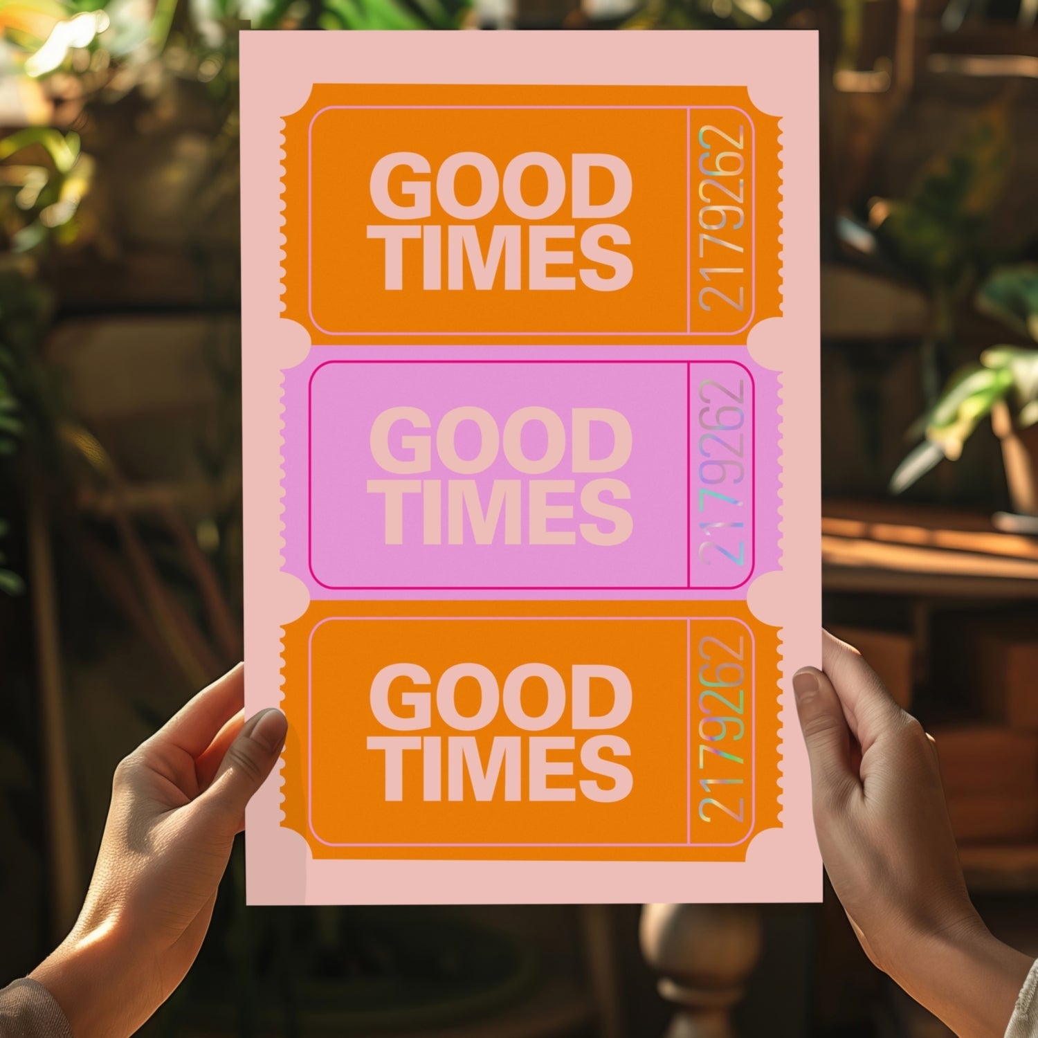 Good Times Retro Aluminum Print