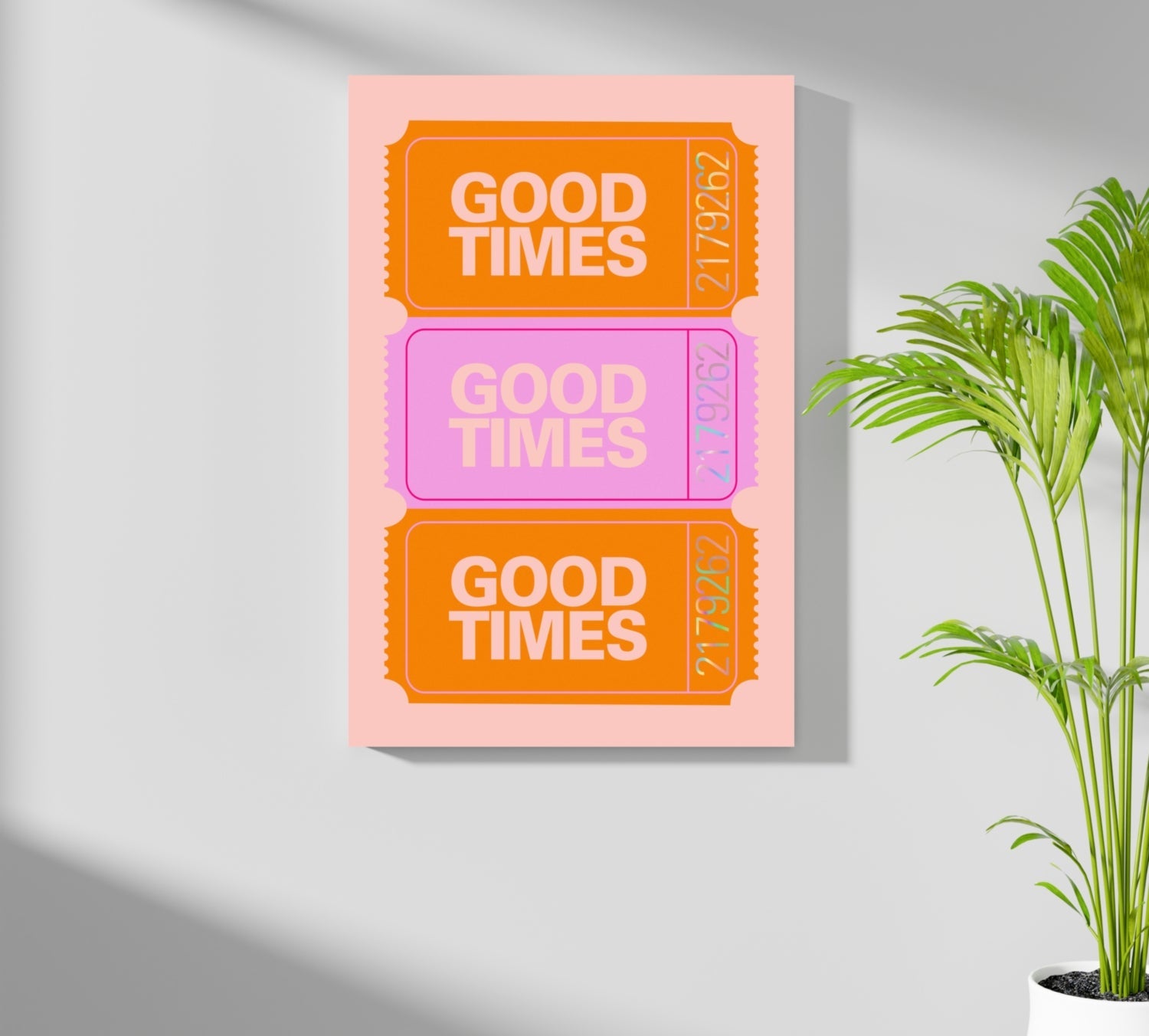 Good Times Retro Aluminum Print