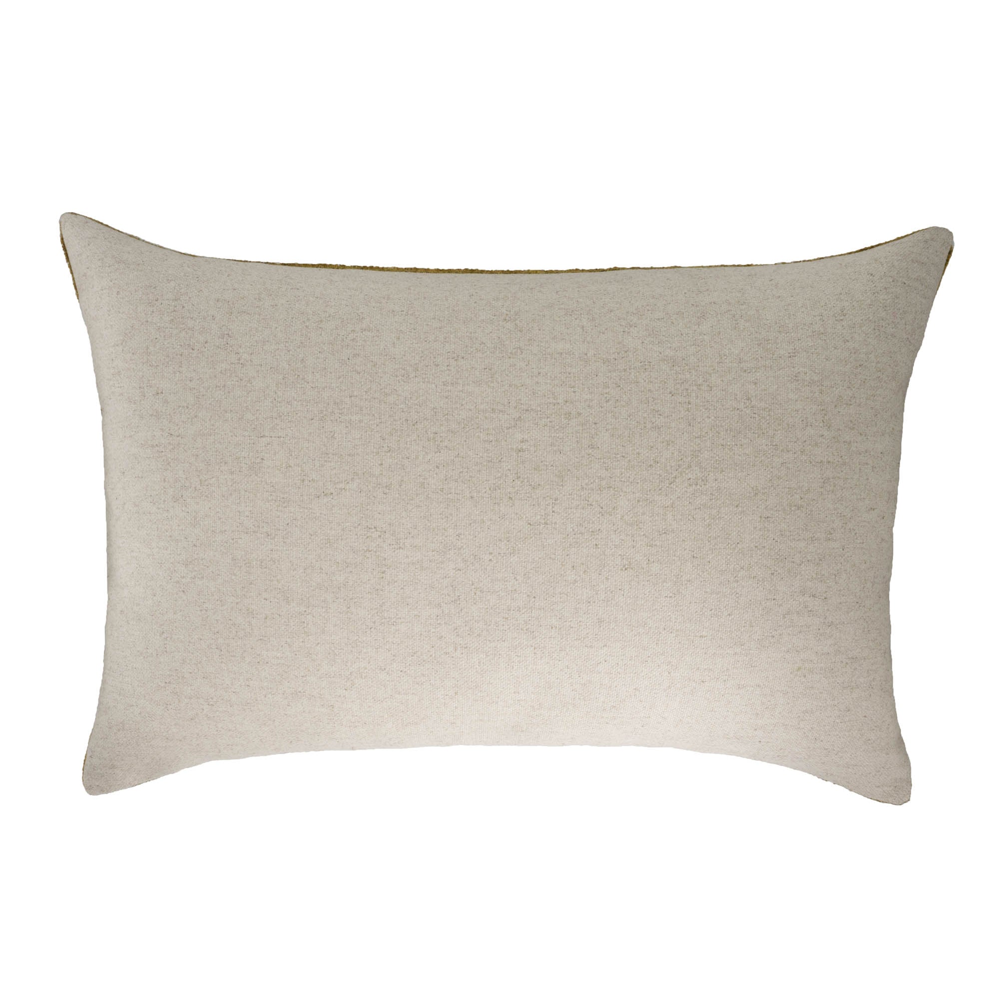 Olive Green Silk Velvet Ikat Pillow Cover